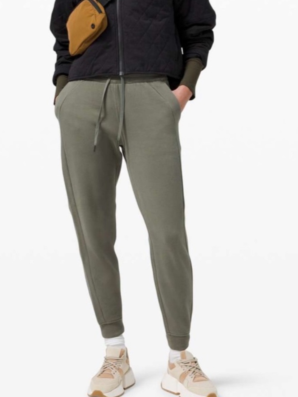 Lululemon Scuba High-Rise Jogger Womens 6 Fleece Sweats W5CVAS olive Green